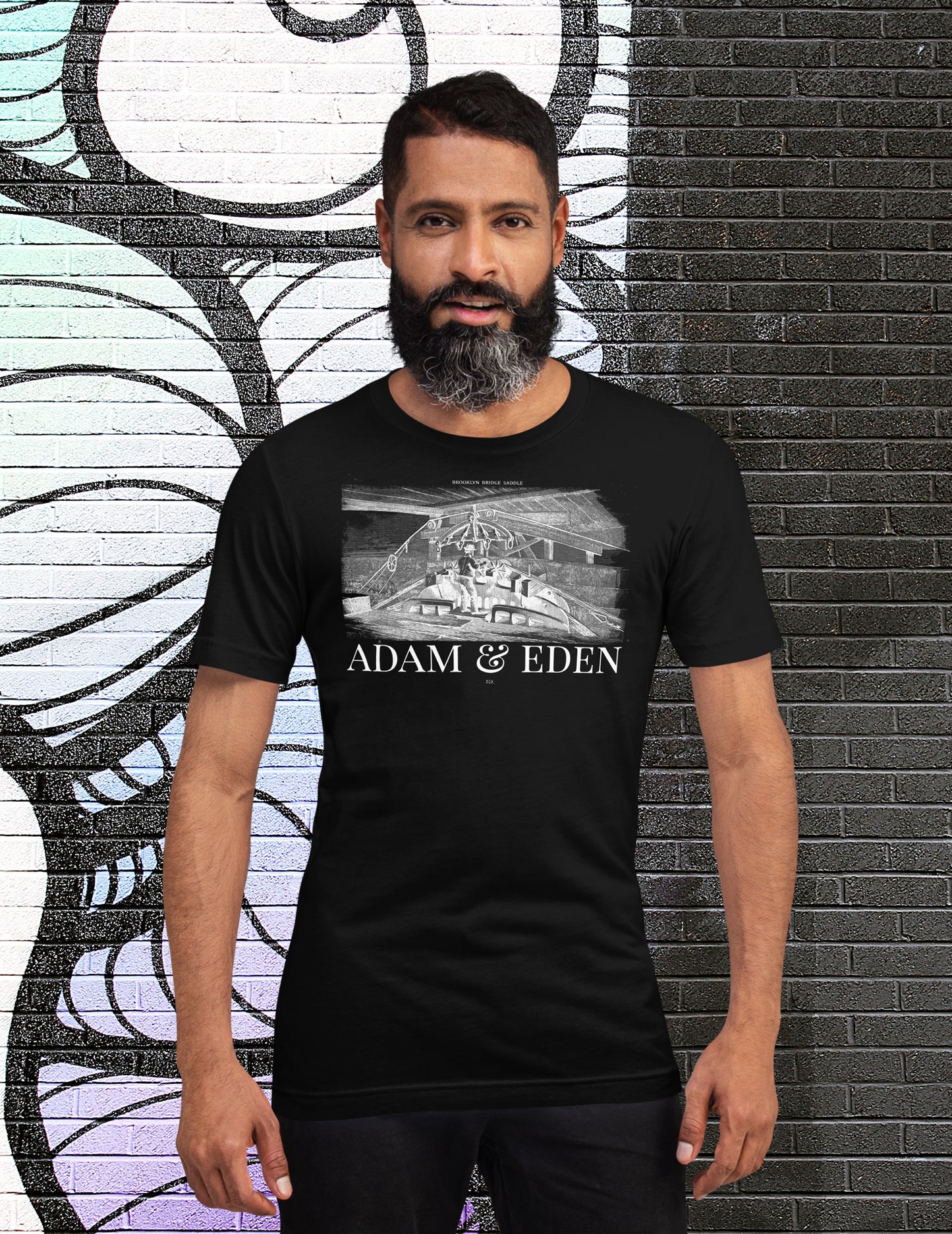 Brooklyn Bridge Saddle Negative t-shirt